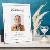 "Das Leben von" Foto-Feier-Gedenkstätte Fotoplatte (Seite)