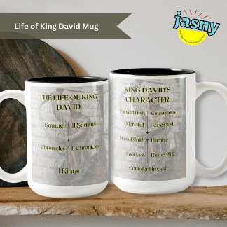 Das Leben von König David inspirierend Christlich Zweifarbige Tasse