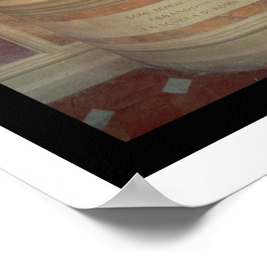 Das Leben von St. Benedikt (Fresko) (Detail) Poster (Ecke)