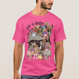 Das Leben von Western auf der Schweinekühe ist bes T-Shirt