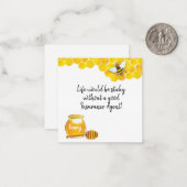 Das Leben wäre eine klebrige Visitenkarte Mitteilungskarte (Vorderseite/Rückseite Beispiel)