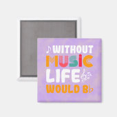 Das Leben wäre flach Magnet (Vorderseite/Rückseite)