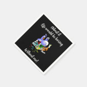 Das Leben wäre langweilig... Funny Cocktail Napkin Serviette (Ecke)