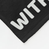 Das Leben wäre langweilig, ohne dass man sich auf  Fleecedecke (Ecke)