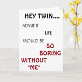 *DAS LEBEN WÄRE ZWEIMAL* GEBURTSTAG SPASS KARTE (Gelbe Blume)