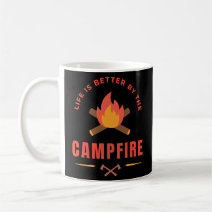 Das Leben wird besser durch das Campfire Kaffeetasse