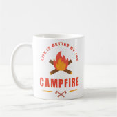 Das Leben wird besser durch das Campfire Kaffeetasse (Links)