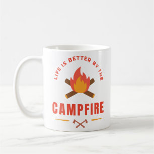 Das Leben wird besser durch das Campfire Kaffeetasse