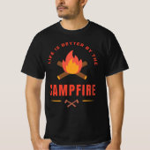 Das Leben wird besser durch das Campfire T-Shirt (Vorderseite)