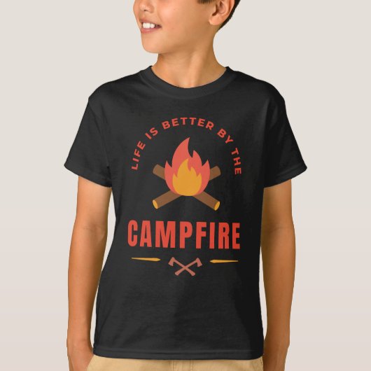 Das Leben wird besser durch das Campfire T-Shirt (Vorderseite)