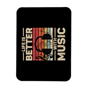 Das Leben wird besser mit Musik, die Lover Musiker Magnet
