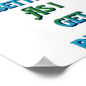 Das Leben wird besser, wenn ich besser werde Poster (Ecke)