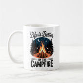 Das Leben wird durch das Lagerfeuer besser Kaffeetasse (Links)