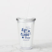 Das Leben wird durch die Meeresbrise erleichtert - Acryltrinkbecher (Rückseite)