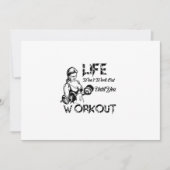 Das Leben wird erst funktionieren, wenn man traini Einladung (Vorderseite)