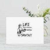 Das Leben wird erst funktionieren, wenn man traini Einladung (Stehend Vorderseite)