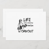 Das Leben wird erst funktionieren, wenn man traini Einladung (Vorne/Hinten)