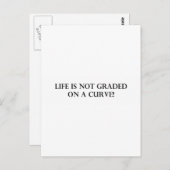 Das Leben wird nicht auf einer Kurve bewertet.pdf Postkarte (Vorne/Hinten)