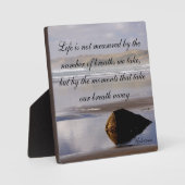 Das Leben wird nicht gemessen Fotoplatte (Vorderseite)