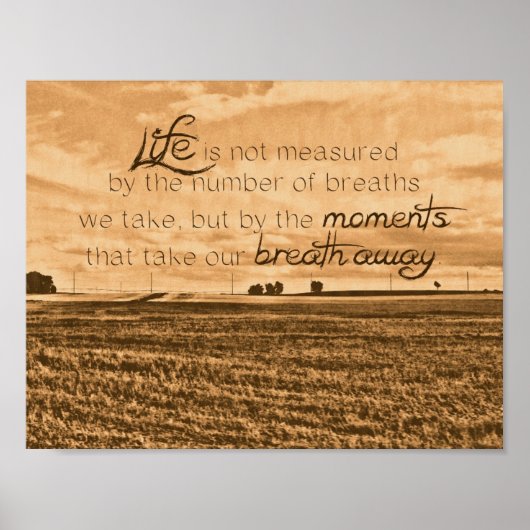 Das Leben wird nicht gemessen Poster (Vorne)