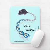 Das Leben wird verdreht! Mausunterlage Mousepad (Mit Mouse)