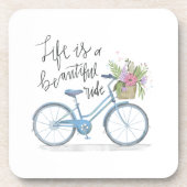 Das Leben zu inspirieren ist ein schöner Untersetzer (Vorderseite)