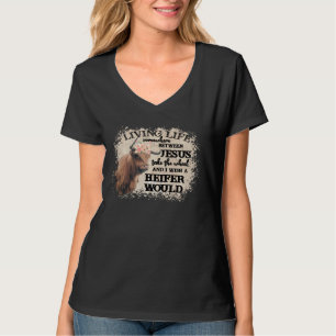 Das Leben zwischen Jesus nimmt das Rad und ich wil T-Shirt