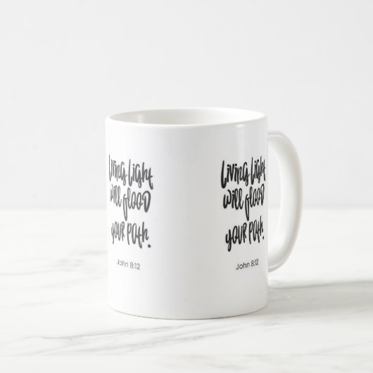 Das lebende Licht wird Ihre Christliche Tasse über (VorderseiteRechts)