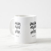 Das lebende Licht wird Ihre Christliche Tasse über (Vorderseite Links)