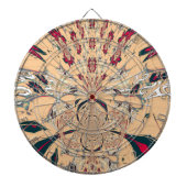 Das lebendige afrikanische Kaleidoskop: Ein Peachy Dartscheibe (vorne)