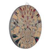 Das lebendige afrikanische Kaleidoskop: Ein Peachy Dartscheibe (Vorderseite Links)