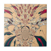 Das lebendige afrikanische Kaleidoskop: Ein Peachy Fliese (Vorderseite)