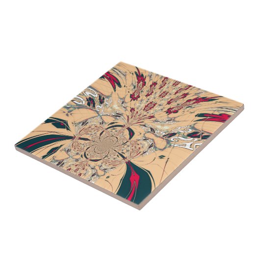 Das lebendige afrikanische Kaleidoskop: Ein Peachy Fliese (Seite)