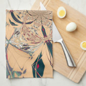 Das lebendige afrikanische Kaleidoskop: Ein Peachy Handtuch (Viertel Falte)