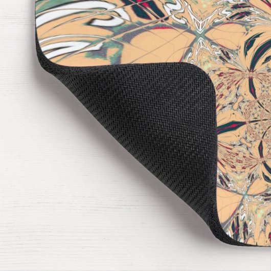 Das lebendige afrikanische Kaleidoskop: Ein Peachy Mousepad (Ecke)