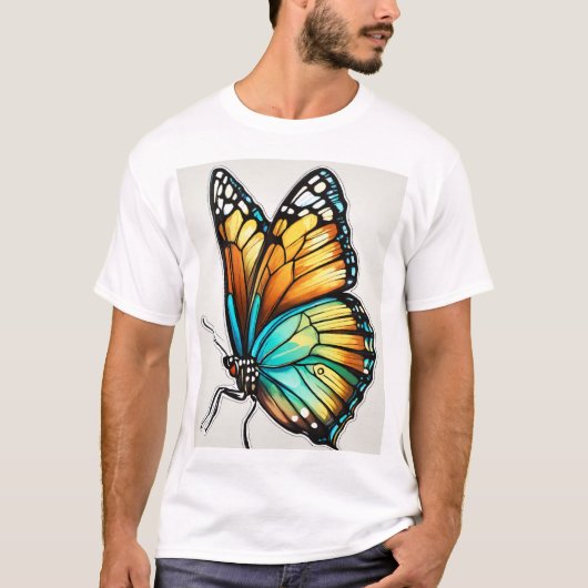 "Das lebendige Butterfly Art T-Shirt - Das Colo de (Vorderseite)