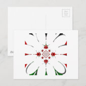 Das lebendige Kaleidoskop der Republik Kenia Schil Postkarte (Vorne/Hinten)