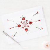 Das lebendige Kaleidoskop der Republik Kenia Schil Rechteckiger Aufkleber (Umschlag)