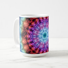 Das lebendige Kaleidoskop Mandala Kunst und Kultur Kaffeetasse