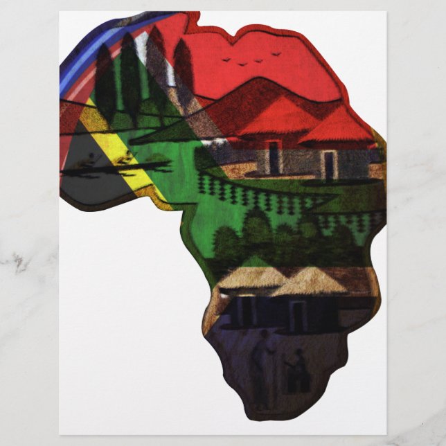 Das lebendige Mosaik Afrikas: Dekorative Musterkun (Vorderseite)