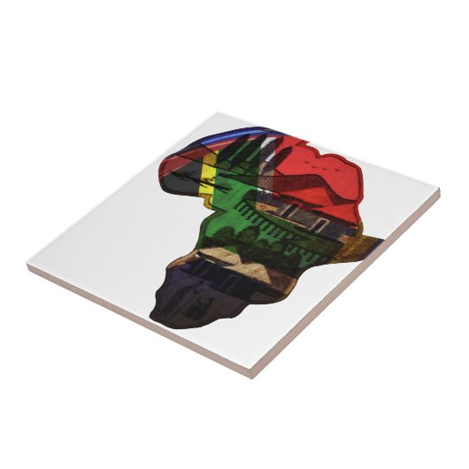 Das lebendige Mosaik Afrikas: Dekorative Musterkun Fliese (Seite)