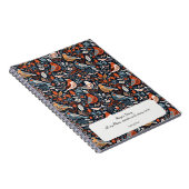 Das lebendige nordische Flora- und Vogelmuster per Notizblock (Rechte Seite)