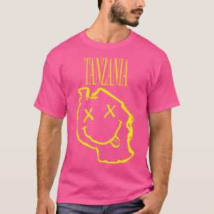 Das lebendige Tansania x Eyes Happy Face entfessel T-Shirt