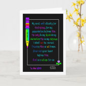 Das lebendige Wort Psalmen 62: 5-8 Grußkarte Karte (Gelbe Blume)