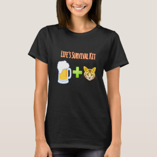 Das lebenslange Bierbäckerchen und die Katzen T-Shirt
