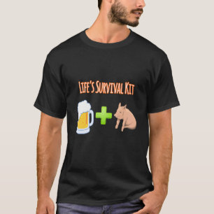 Das lebenslange Bierbierchen und das Schweinedesig T-Shirt