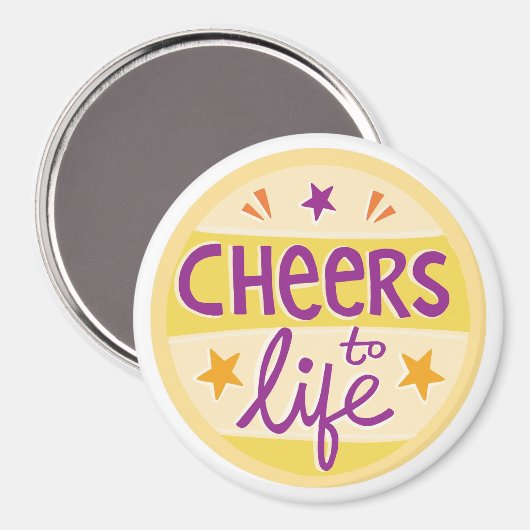 Das Lebensmagnet Magnet (Vorderseite/Rückseite)