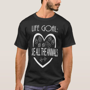 Das Lebensziel der Männer Rette alle Tiere, Wildli T-Shirt