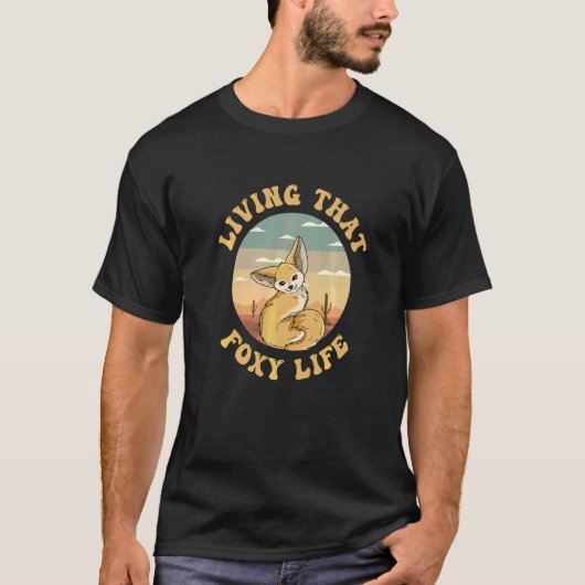 Das Lebensziel eines Fennec Fox Fans T-Shirt (Vorderseite)