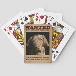 Das lebhafte Vizsla Spielkarten